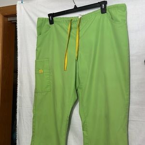 Wink brand scrub pants elastic and drawstring waist